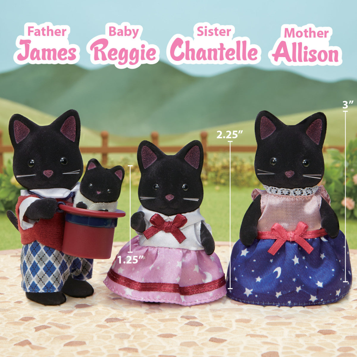 Midnight Cat Family Dolls, Playsets & Toy Figures Calico Critters