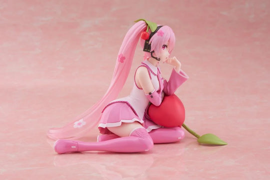 Sakura Miku Desktop Cute Figure (Cherry Cushion Ver.) - Preorder Art toy Taito