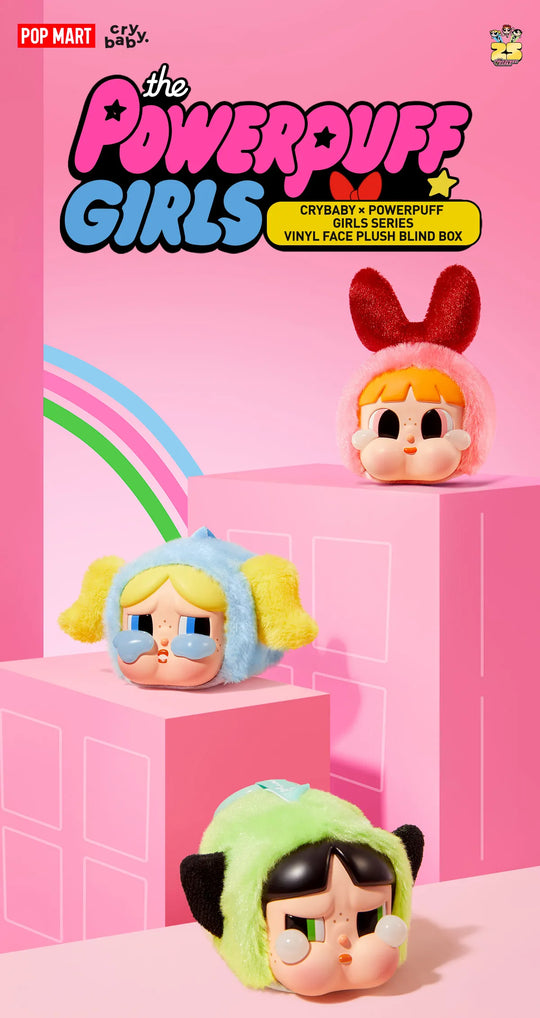 CRYBABY × Powerpuff Girls Series-Vinyl Face Plush Blind Box blind boxes POP MART