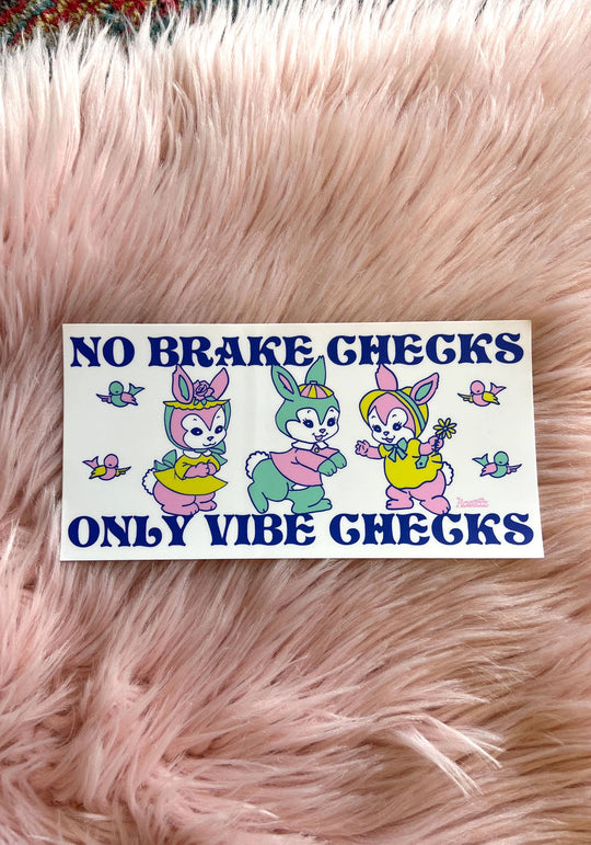 Only Vibe Checks Bumper Sticker