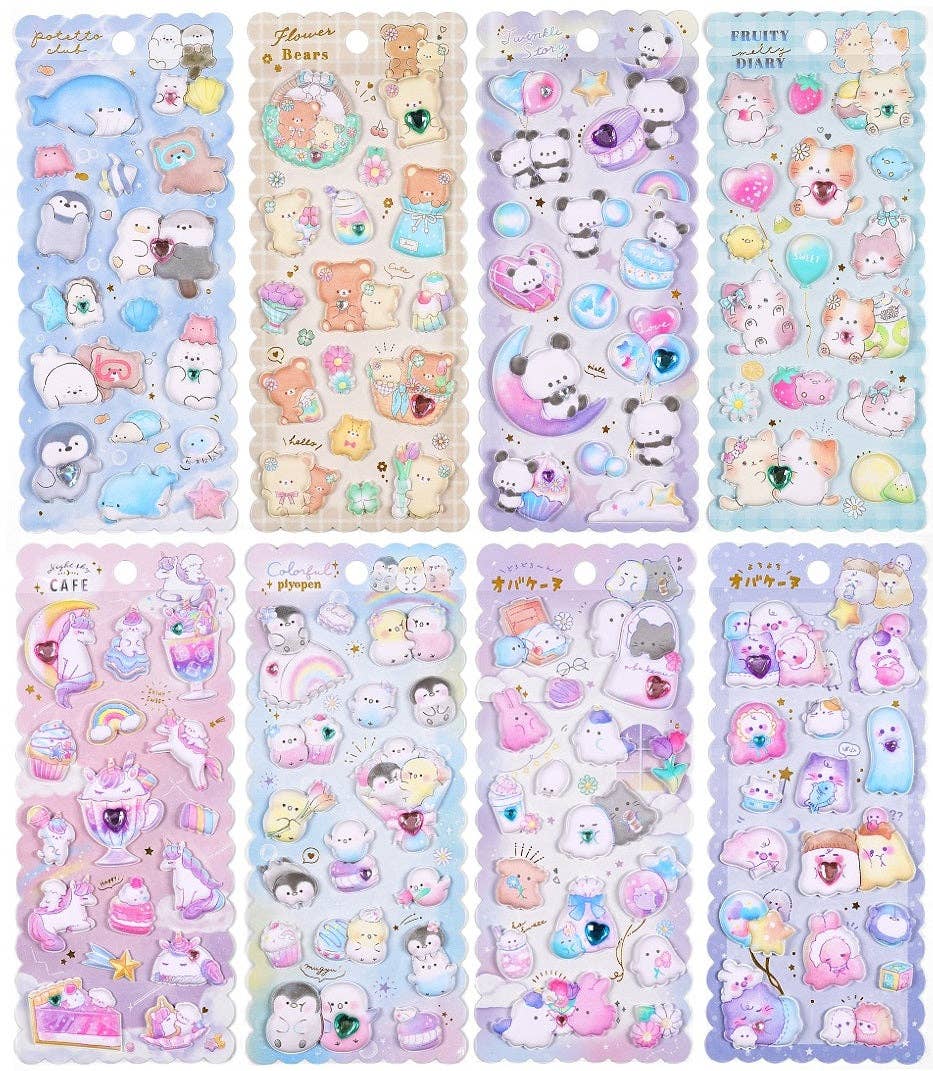 SUPER PUFFY ASSORTED STICKERS Stickers BCmini