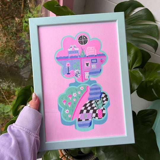 Polly Pocket A4 Risograph Print