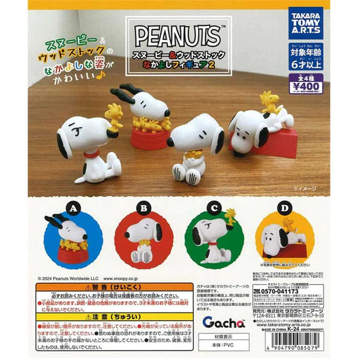 PEANUTS Snoopy & Woodstock Friendly Figure Volume 2 - Preorder Gashapon Takaratomy Arts