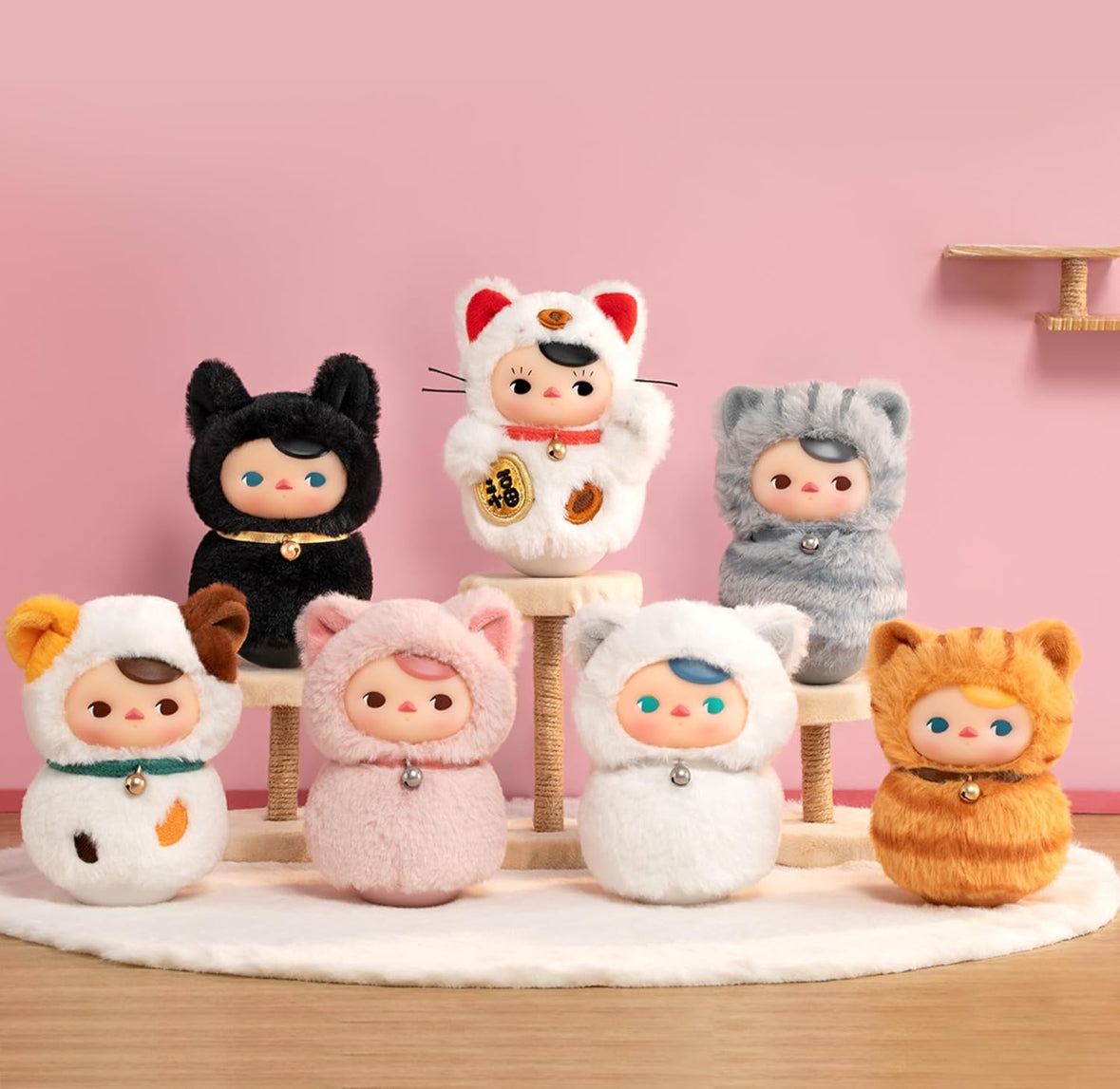 PUCKY Roly-Poly Kitty Series blind boxes PUCKY x POP MART