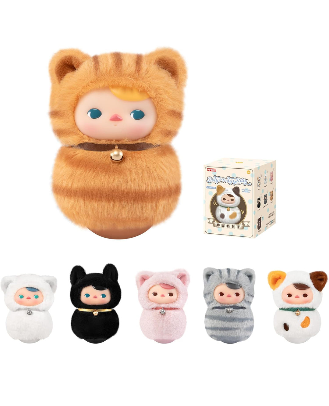 PUCKY Roly-Poly Kitty Series blind boxes PUCKY x POP MART