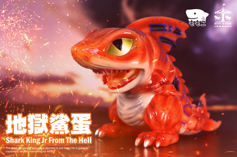 Shark King Jr. From The Hell - Lava Edition by Momoco Designer Art Toy Merry Go Round x Momoco