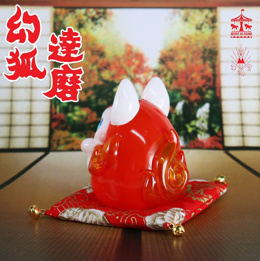 Red Daruma by Genkosha Designer Art Toy Merry Go Round x Genkosha