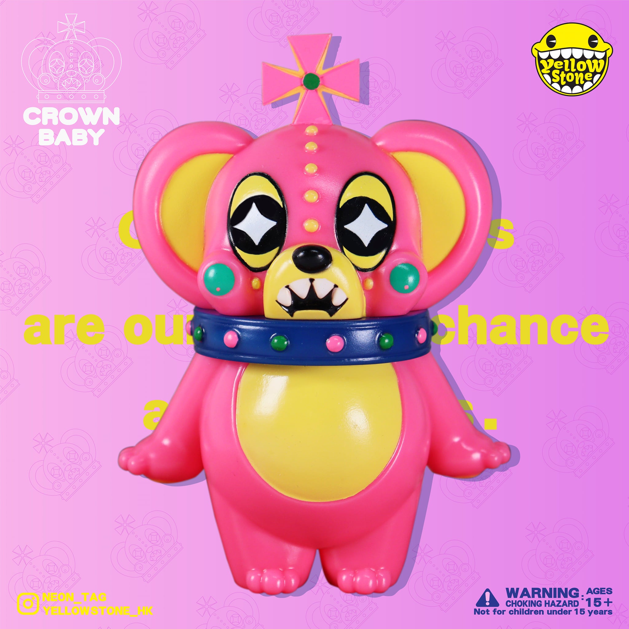 Crown Baby by Neon Tag x Yellowstone Creative Designer Art Toy Neon Tag x Yellowstone Creative