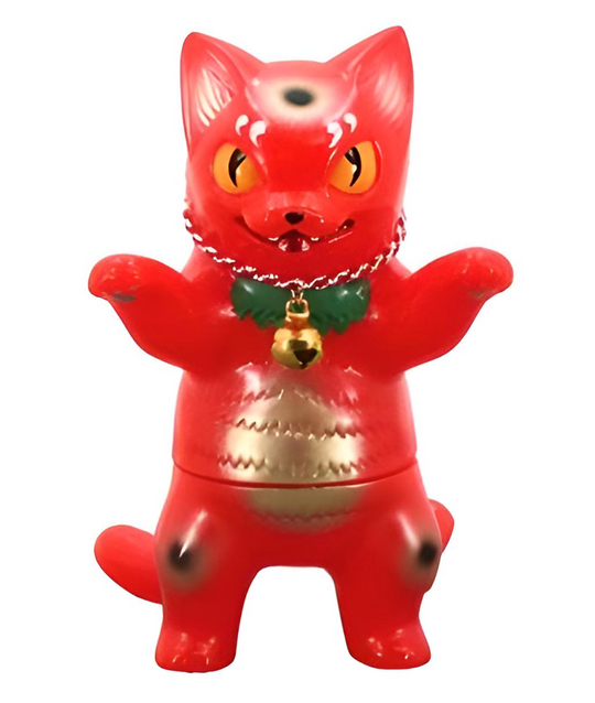 Negora Red Lucky Cat by Konatsu