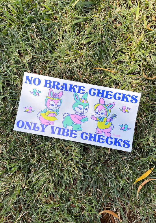 Only Vibe Checks Bumper Sticker