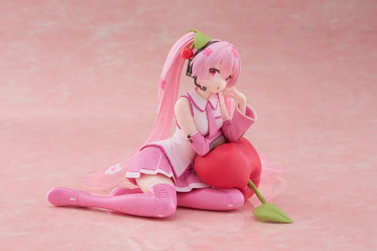 Sakura Miku Desktop Cute Figure (Cherry Cushion Ver.) - Preorder Art toy Taito