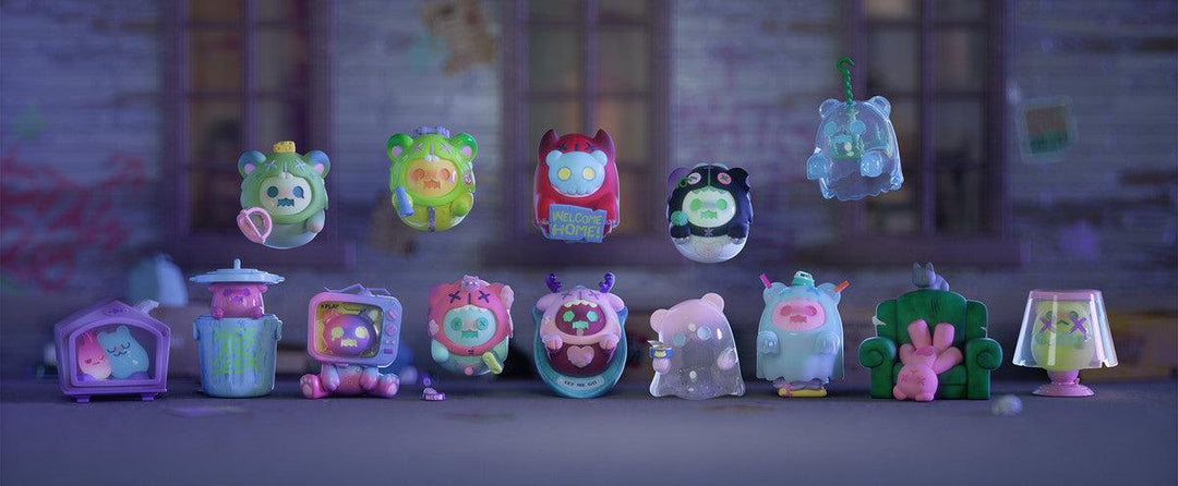 Ghost Bear House Series Blind Box - Bubble Wrapp Toys