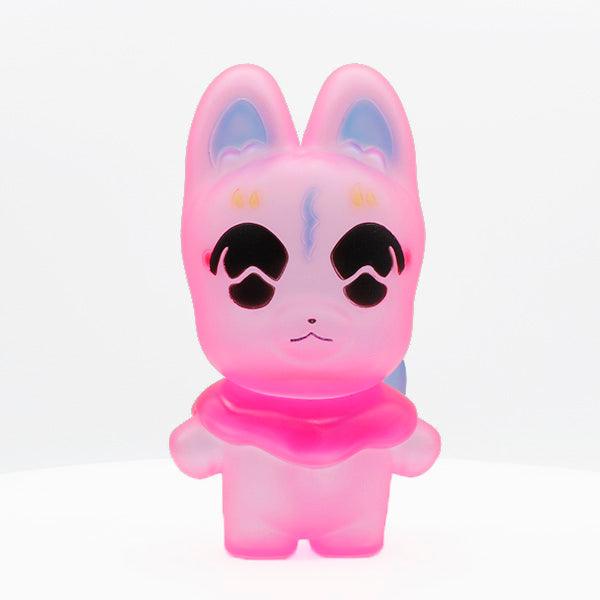 Kyoko Nakamura Okitsune Fluorescent Pink Sofubi Bubble Wrapp