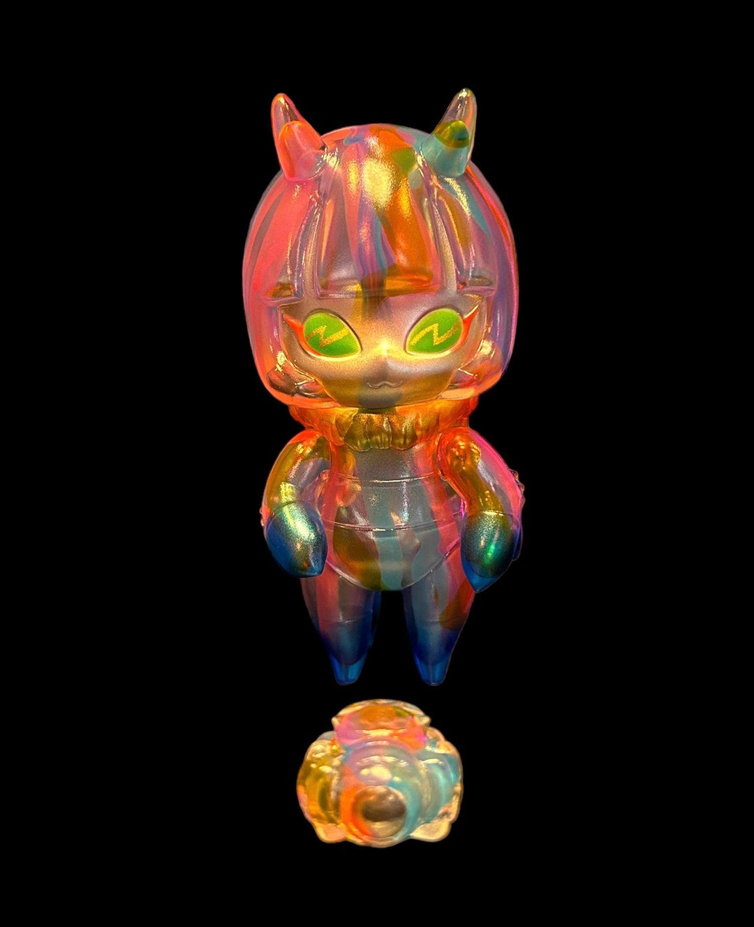 Neon Dream Chirasu-chan (Clear) by Art Junkie x Bubble Wrapp - Bubble Wrapp Toys