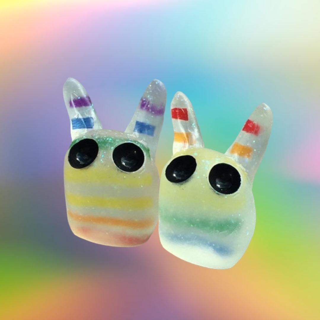 Rainbow Ribbon Chase Nunbun by Gemini Design Shop - Bubble Wrapp Toys