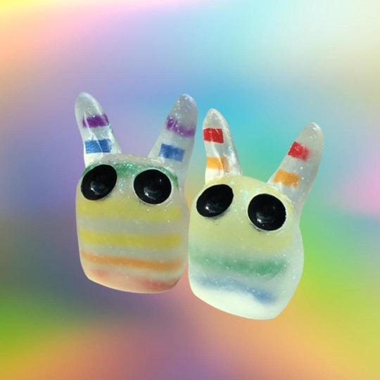 Rainbow Ribbon Chase Nunbun by Gemini Design Shop - Bubble Wrapp Toys