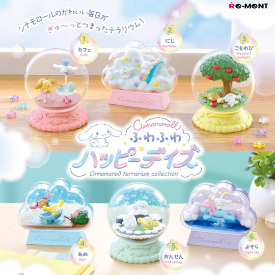 Cinnamoroll Terrarium Collection Fluffy Happy Days - Preorder Blind Box Re-Ment