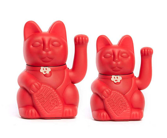 Red Chinese Luckycat Designer Toys Diminuto Cielo